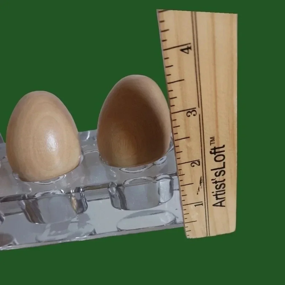 Chicken eggspression faces on wooden background set of 6